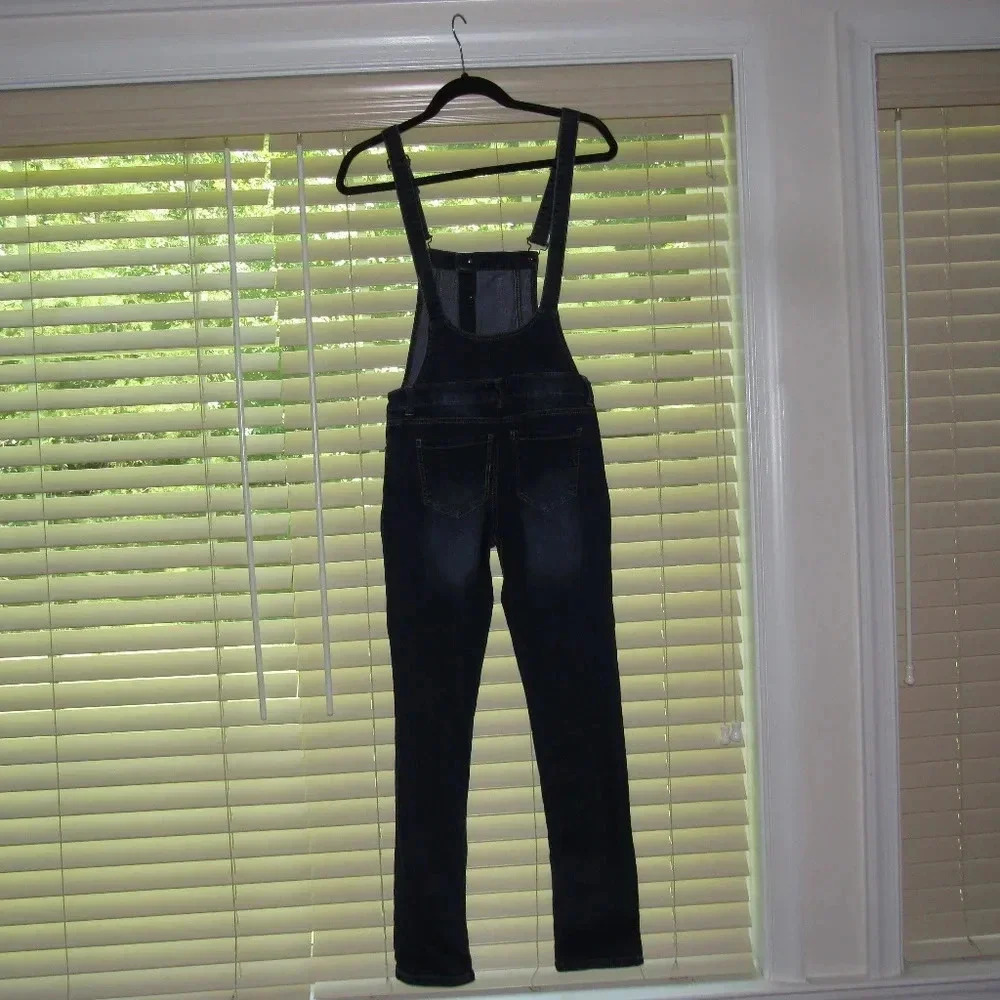 MEGAN DENIM Medium Wash Overalls Size S - Picture 5 of 8